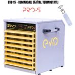 EVO15 Pros - 15 Kw Kumandalı ve Dijital Endüstriyel Elektrikli Fanlı Isıtıcı - 15 W