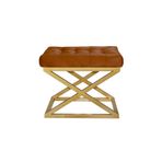 Evodeko Altın Çapraz Ayaklı Kiremit Puf