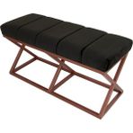 Evodeko Bakır Siyah Bench Puf