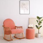 Evodeko Klea Ahşap Sallanan Nar Çiçeği Koltuk