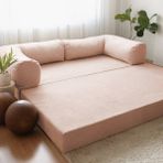 Evodeko Nook Yataklı Minder Kanepe - Daybed - Pembe