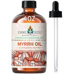EVOKE OCCU Myrrhe uçucu yağ, aroma terapi difüzörü, hava nemlendirici, masaj, sabun ve kokulu mum üretimi için saf ve doğal mür yağı - 118 ml