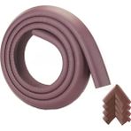 Evokids ( 2 Metre Kauçuk Kenar + 4 Adet Köşe ) Kahve Kauçuk Kenar Koruyucu