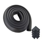 Evokids ( 2 Metre Kauçuk Kenar + 4 Adet Köşe ) Siyah Kauçuk Kenar Koruyucu