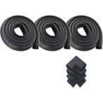 Evokids 6 Metre Siyah Kauçuk Kenar Koruyucu + 4 Adet Köşe Koruyucu