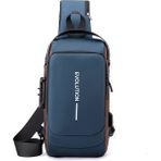 Evolution Cross Body Bag / Omuz Çantası - Mavi - Altın