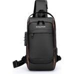 Evolution Cross Body Bag / Omuz Çantası - Siyah - Altın Sarısı