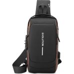 Evolution Cross Body Bag / Omuz Çantası - Siyah - Altın