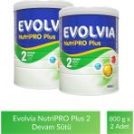 Evolvia NutriPro PLUS 2 Devam Sütü 800 gr x 2 6-9 Ay İçin Sütlü Biberon Maması