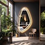 Evonna Led'li Lazer Kumlamalı Lavabo & Banyo Aynası (Dokunmatik Sensörlü) günışığı ledli 120 x 60