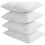 Evony 10 Adet Fermuarlı Beyaz Iç Yastık Kılıfı 45 X 65 Cm
