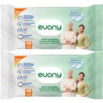 Evony 48 Yaprak XL Banyo Ferahlığı 2'li Yetişkin Vücut Perine Temizleme Havlusu