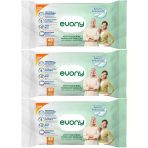 Evony 48 Yaprak XL Banyo Ferahlığı 3'lü Yetişkin Vücut Perine Temizleme Havlusu