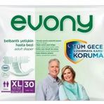 Evony Belbantlı Ekstra Büyük Boy (XL) 30'lu 3 Paket Hasta Bezi