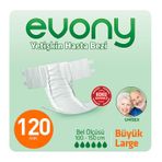 Evony Belbantli Yetişkin 100-150 cm Large 120 Adet Hasta Bezi