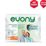 Evony Belbantli Yetişkin 100-150 cm Large 60 Adet Hasta Bezi