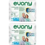 Evony Belbantlı Yetişkin Hasta Bezi Medium 60 Adet 2X30 Paket M