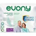 Evony Belbantlı Yetişkin Hasta Bezi Xl 30'Lu Paket