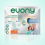 Evony Büyük (L) 60 Adet Belbantlı Yetişkin Hasta Bezi