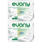 Evony Hasta Yatak Koruyucu Örtü 60x90 cm, 60 Adet (2 Paket), Kaymaz Özellikli, Beyaz