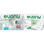 Evony Premium Hasta Bezi Yetişkin Bel Bantlı Tekstil Yüzey Orta 30 Adet + Yatak Koruyucu Örtü 30 Adet Seti