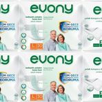 Evony Yetişkin Bel Bantlı Tekstil Yüzey L 120 Adet Hasta Bezi+60 Adet Yatak Koruyucu Örtü