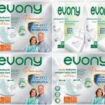 Evony Yetişkin Bel Bantlı Tekstil Yüzey Orta 120 Adet Premium Hasta Bezi+60 Adet Yatak Koruyucu Örtü