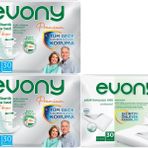Evony Yetişkin Bel Bantlı Tekstil Yüzey Orta 60 Adet Premium Hasta Bezi+30 Adet Yatak Koruyucu Örtü