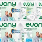 Evony Yetişkin Bel Bantlı Tekstil Yüzey Orta 90 Adet Hasta Bezi+60 Adet Yatak Koruyucu Örtü