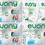Evony Yetişkin Bel Bantlı Tekstil Yüzey Orta 90 Adet Premium Hasta Bezi+60 Adet Yatak Koruyucu Örtü
