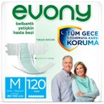 Evony Yetişkin Medium 120 Adet Hasta Bezi