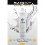 Evoque Milk Therapy Nemlendirici Şampuan, E-Vitamini Süt Proteini ve 12 Aminoasit Içerir, Doğal Bakım 400M