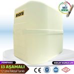 Evora 13 Aşamalı 12 Litre Beyaz Kapalı Kasa Pompasız Su Arıtma Cihazı