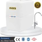 Evora 8 Lt. Metal Tanklı Çift Karbonlu Kapalı Kasa Pompalı Su Arıtma Cihazı