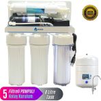 Evora Açık Kasa 5 Filtreli Pompalı 8 Lt. Çelik İçli Tanklı Su Arıtma Cihazı