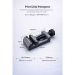 EVORADECO Mini Masaüstü Dişli Mengene | 0–55 mm Ayarlanabilir | Hobi, Elektronik ve Modelcilik İçin