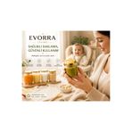 EVORRA LİVİNG | 6'lı Premium Sağlıklı Bebek Mama Kavanozu Seti - 210 ml Gold Kapaklı