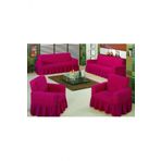 Evory Home Bürümcük Maxi Fuşya (3+3+1+1) Koltuk Örtüsü