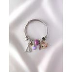 Evorya Model Charm Bileklik Mor Istiridyeli Deniz Kabuklu Çelik Kadın Bilezik - 16,5cm - 20cm