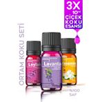 Evove Cosmetics Efsane Çiçekler Oda Kokusu %100 Saf & Doğal 3'lü Set 3x10ml Aromatik Esansiyel Uçucu Yağ Buhardanlık