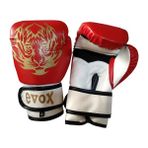 Evox Çocuk Boks Kickboks Muay Thai Eldiveni 4 6 8 Oz Kırmızı
