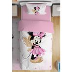 EVPANYA Altın Kanatlı Mickey Desenli Tek Kişilik Bebek Çocuk Nevresim Takımı