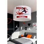 EVPANYA Kırmızı Futbolcu Desenli Çocuk Odası Avize