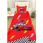 EVPANYA Yarışçı Kırmızı Mcqueen Yatak Örtüsü ve Yastık Kılıfı