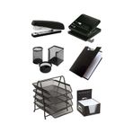 Evrak Rafı Metal 4'lü Mekanizma Perfore 3'lü Set Ve Zımba Makinası Ergonomik Tasarım Kaneks Diğer