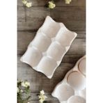 Evremly Home Dekoratif Beton Yumurtalık Mutfak Organizer - Beyaz - 1 Adet