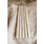 Evremly Home Vanilya Kokulu Pembe Lavanta Şamdan Mum 100% Doğal Soya Wax