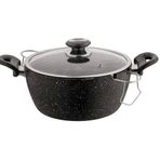 Evren 24 cm Cam Kapaklı Telli Cips Non-Stick Fritöz Kızartma Tenceresi