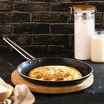 Evren 26 cm Chef Krep Tava, Horeca Non-Stick Krep ve Omlet Tavası 26 cm (Çelik Çubuk Kulp)