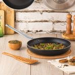 Evren 30 cm Chef Maksi Tava, Horeca Non-Stick Kızartma Tavası (Çelik Çubuk Kulp)